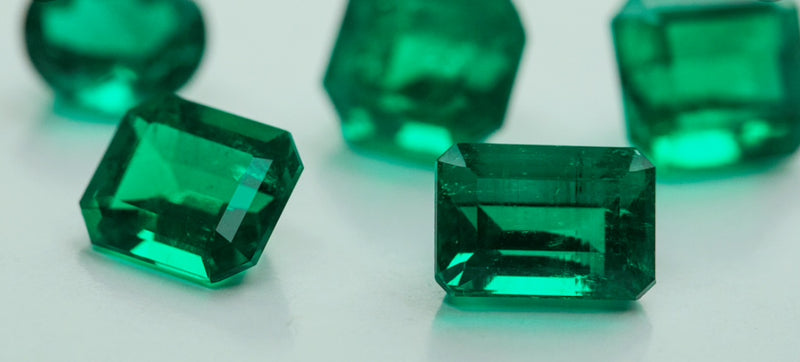 Colored gemstones massive growth