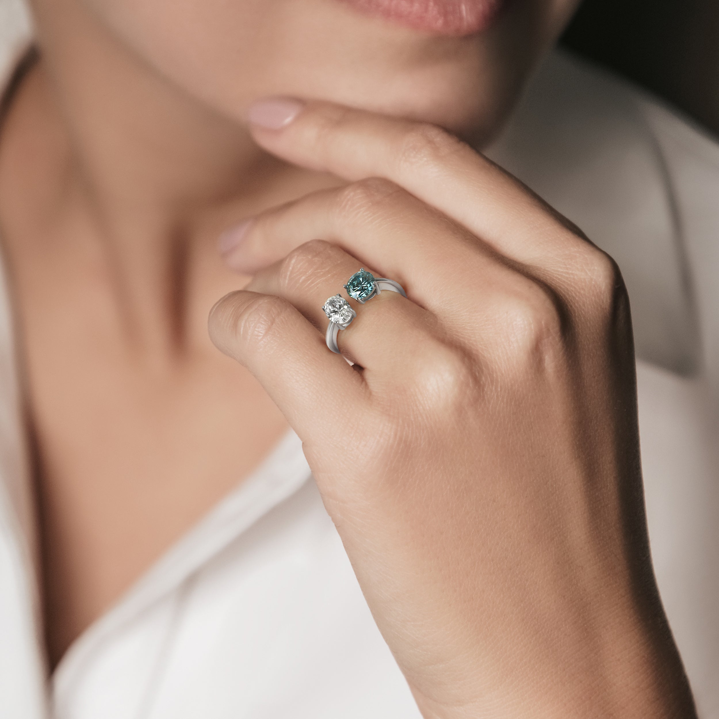 TWO STONE DIAMOND RING