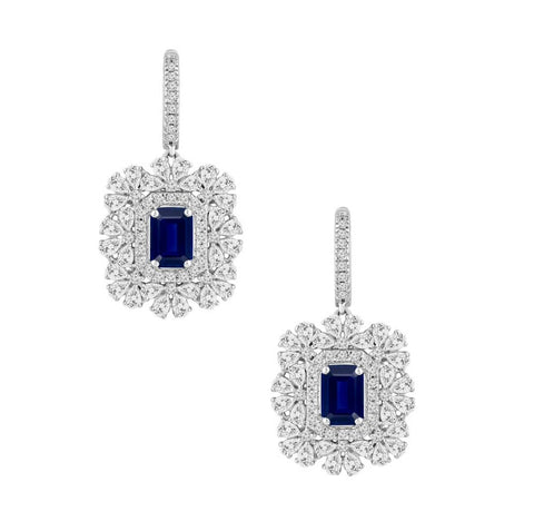 PINK DIAMOND DROPS EARRINGS