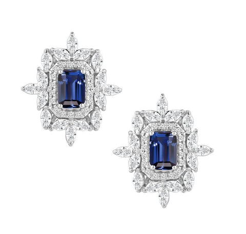 PINK DIAMOND DROPS EARRINGS