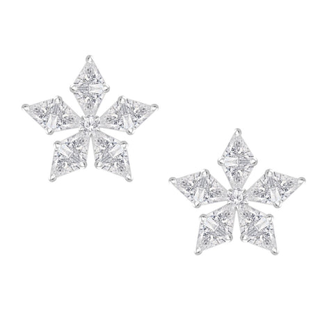 PINK DIAMOND DROPS EARRINGS