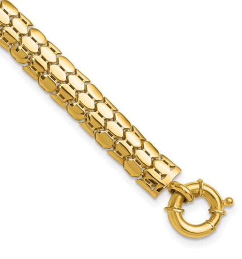 Polished Fancy Link Bracelet