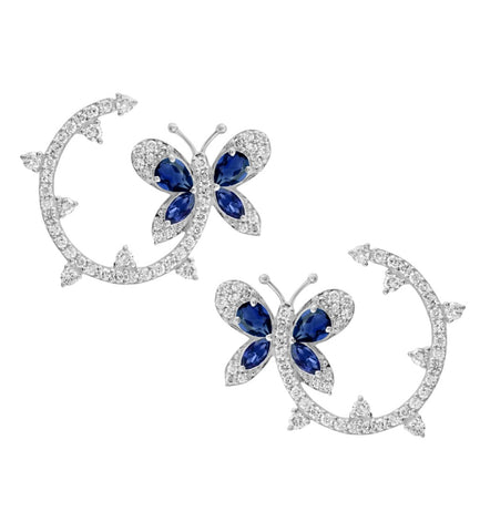 PINK DIAMOND DROPS EARRINGS