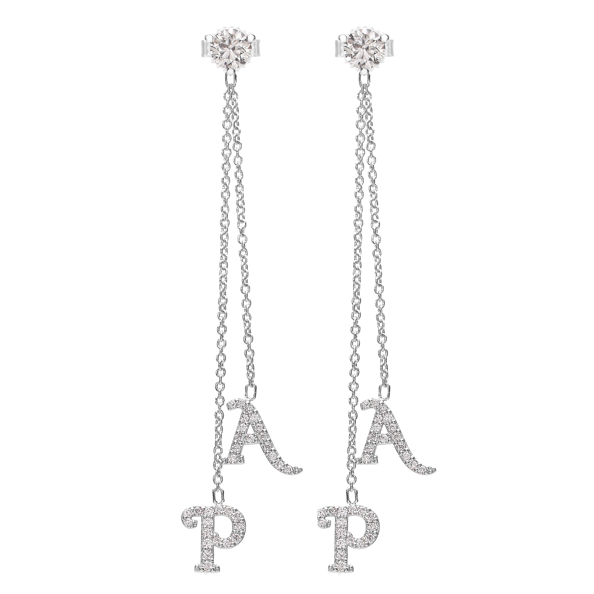 DIAMOND LOGO EARRINGS