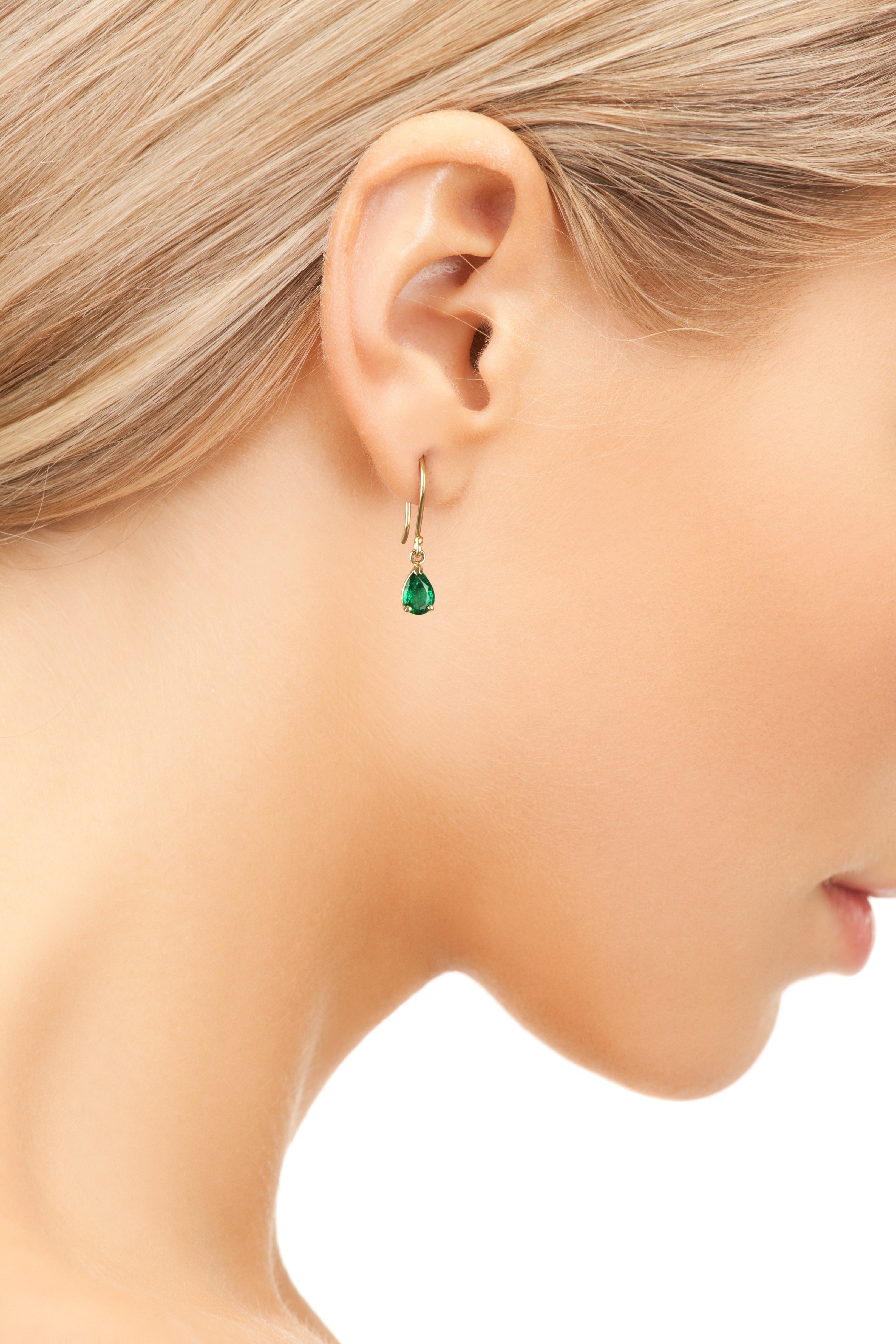 EMERALD TEARDROP EARRINGS