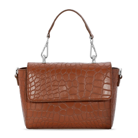 GOLD AND CERAMIC  BLACK DIAMOND HANDLE HANDBAG