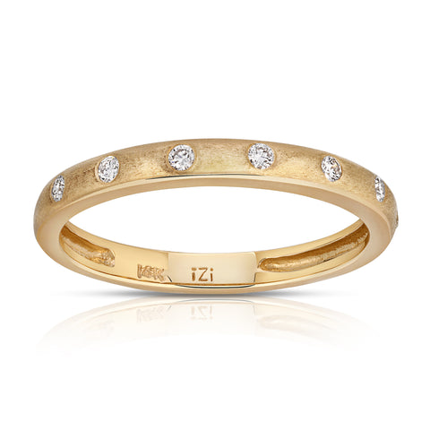 GOLD AND RHODIUM STRETCH RING