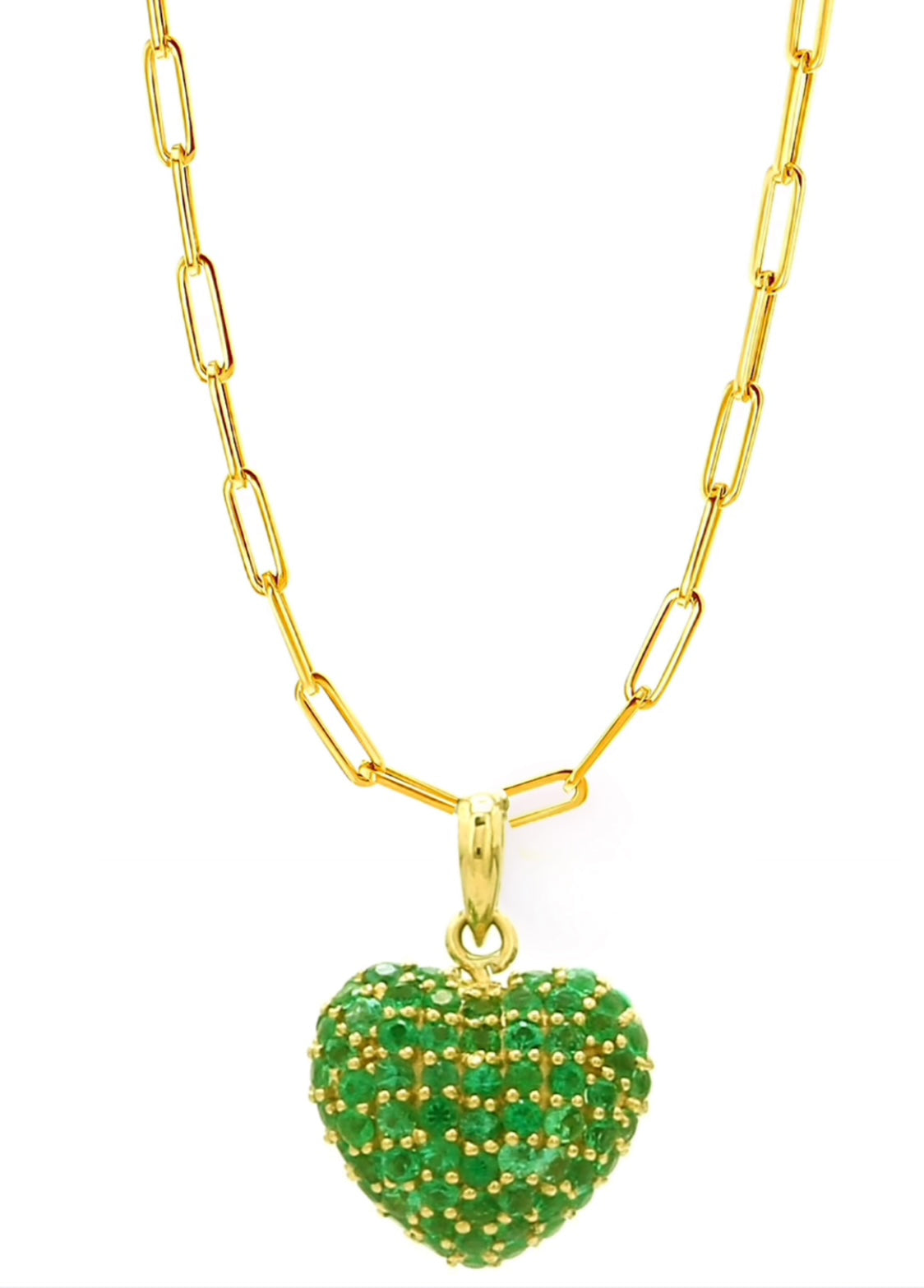 EMERALD HEART NECKLACE