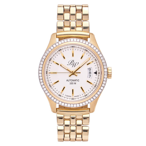 Swiss Crown™ USA Pre-owned Rolex-Independently Certified Steel 36mm Oyster Datejust Pink Diamond Dial and Bezel Watch