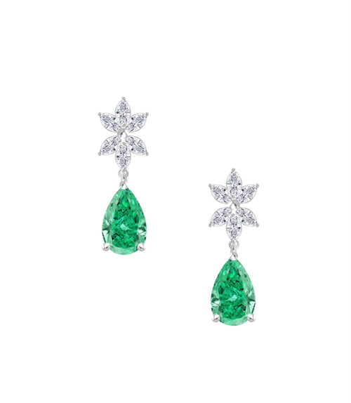 EMERALD DIAMOND EARRINGS