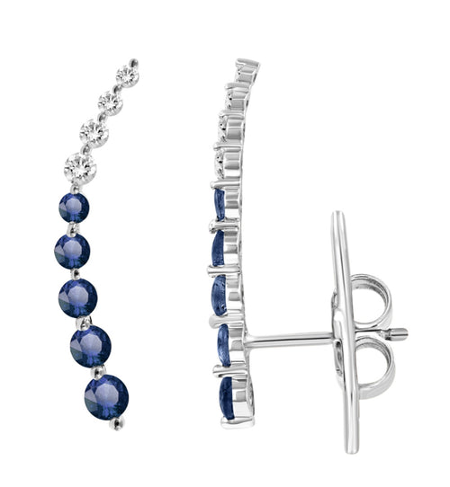 Blue sapphire diamond climbers