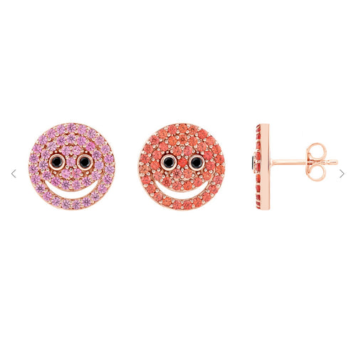 Smiley face Sapphire studs