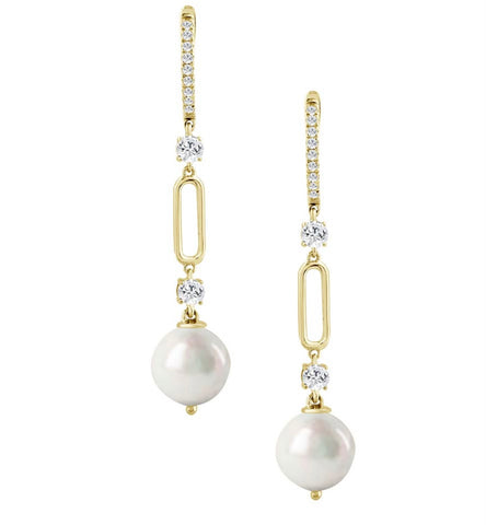 Dangling Diamond hoops