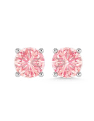 PINK DIAMOND STUDS