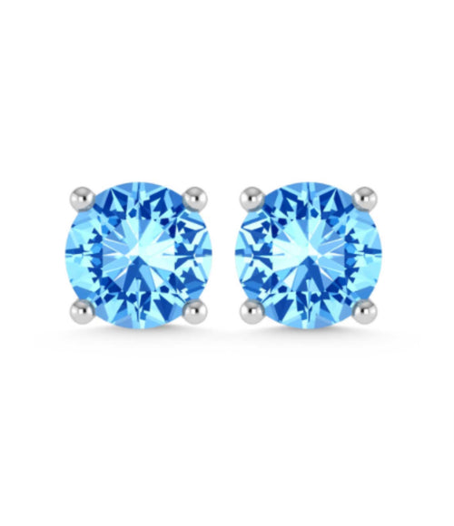 BLUE DIAMOND STUDS