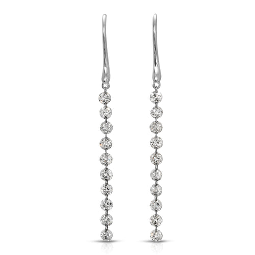 10 Dancing Diamonds Hook Earrings